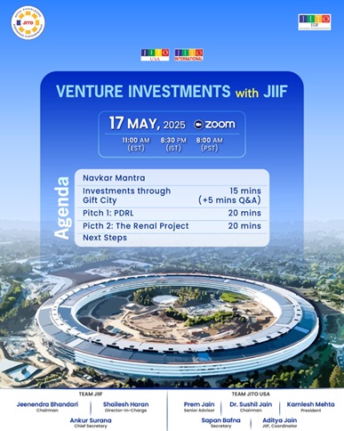 Second Session: JITO USA & JIIF Investment Initiative!