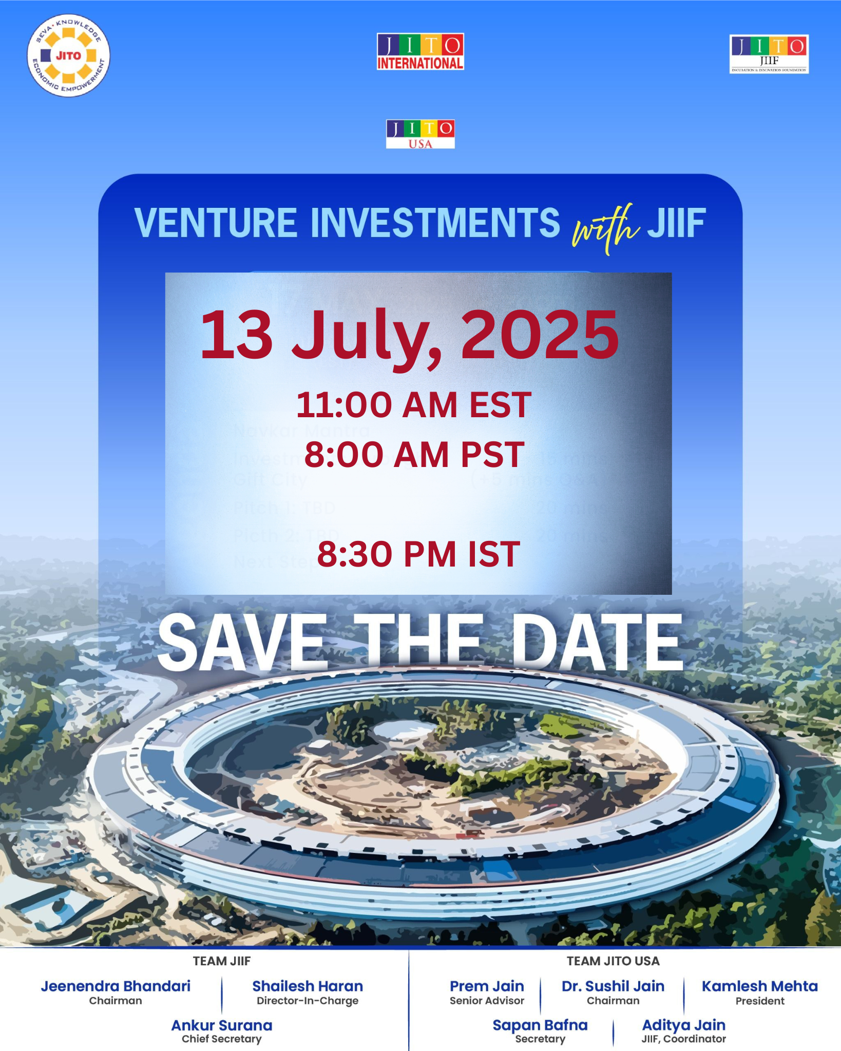 Third Session: JITO USA & JIIF Investment Initiative!