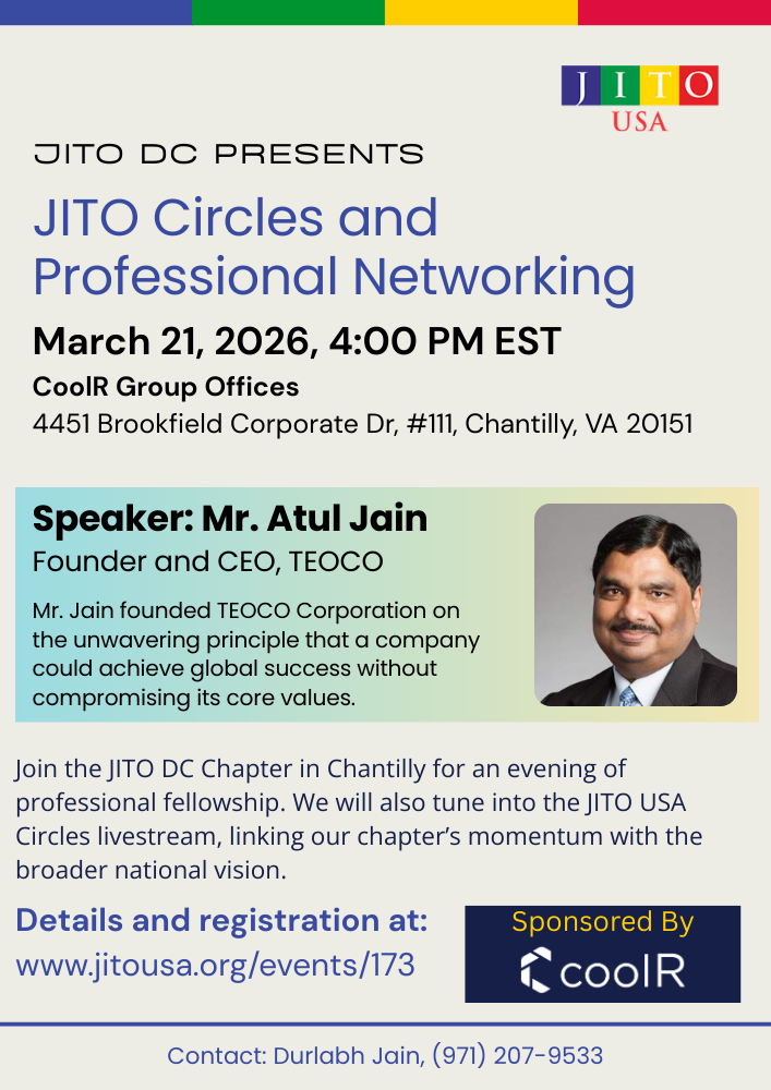 JITO Circles and Professional Networking